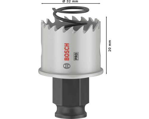 Bosch Pro Lochsäge mit 32 Millimeter Durchmesser und 20 Millimeter Höhe