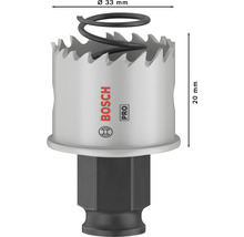 Bosch Lochsäge mit 33 Millimeter Durchmesser und 20 Millimeter Höhe