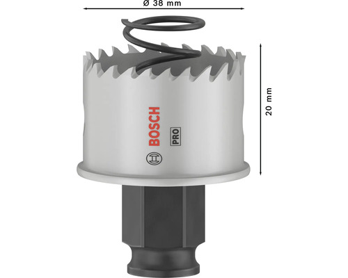 Bosch Pro Lochsäge mit Auswurfspirale, Durchmesser 38 Millimeter