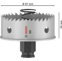 Bosch Pro Lochsäge mit 67 Millimeter Durchmesser und 20 Millimeter Höhe
