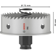 Lochsäge mit 73 Millimeter Durchmesser und 20 Millimeter Schnitttiefe von Bosch