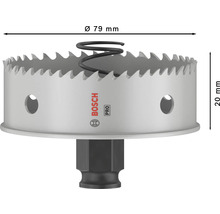 Bosch Lochsäge mit 79 Millimeter Durchmesser und 20 Millimeter Schnitttiefe