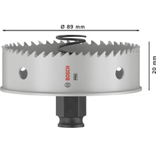 Lochsäge mit 89 Millimeter Durchmesser und 20 Millimeter Höhe