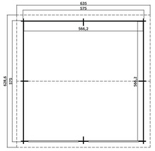 Grundrisszeichnung mit Maßangaben