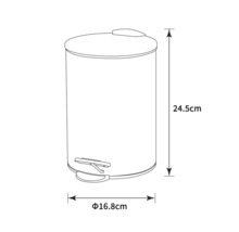 basano Treteimer ACERNO 3 Liter rose gold