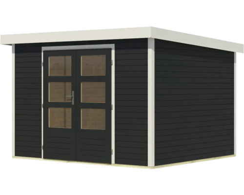 Gartenhaus mit Doppeltür und Fenstern