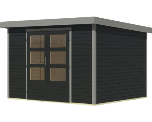 Gartenhaus mit Doppeltür und Fenstern