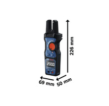 Bosch Strommesszange mit Abmessungen