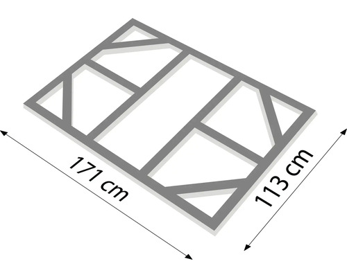 Dekorrahmen, 171 cm x 113 cm, zur Wandgestaltung