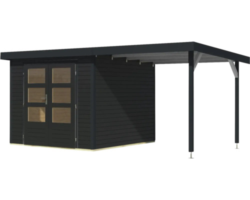 Gartenhaus mit Anbau für den Außenbereich