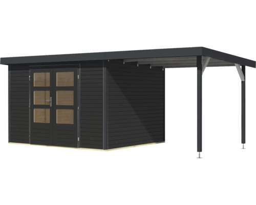 Gartenhaus mit integriertem Carport