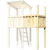 Holzspielhaus mit Leiter