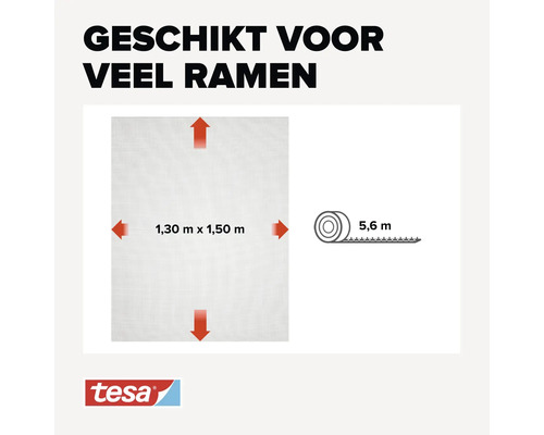 Geeignet für viele Fenster mit den Maßen 1,30 Meter mal 1,50 Meter und einer Rollenlänge von 5,6 Meter.