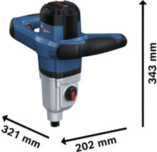 Bosch Professional Quirlmaschine mit Abmessungen
