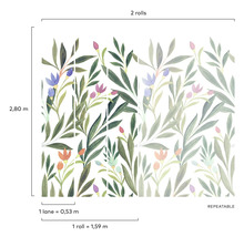 Tapete mit Blumenmuster, wiederholbares Design