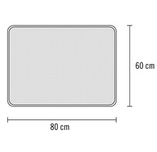 Illustration eines Insektenschutzgitters mit den Maßen 80 mal 60 Zentimeter