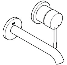 Wandarmatur mit Hebel