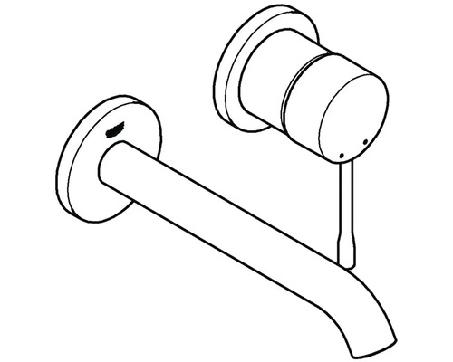 Wandarmatur für das Badezimmer