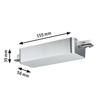 Produktabbildung mit Maßangaben: 155 mm Länge, 35 mm Höhe und 56 mm Breite.