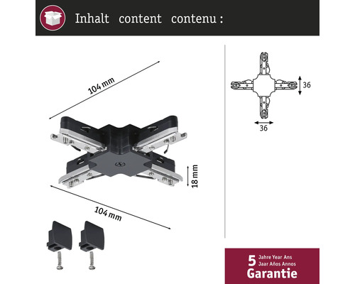 Abmessungen eines Bauteils mit Befestigungselementen und Schrauben