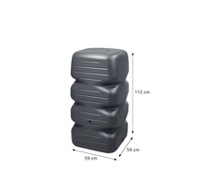 Wassertank aus Kunststoff, circa 112 x 59 x 59 cm