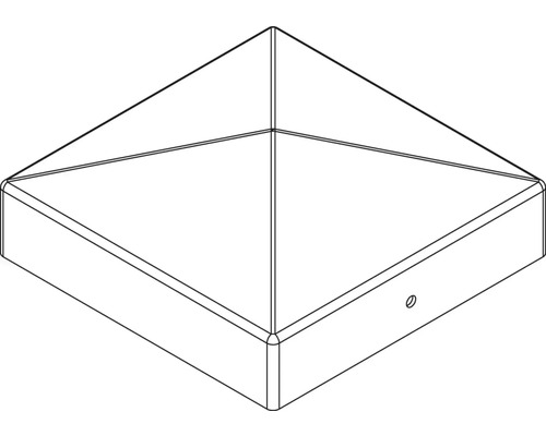 Pyramidenförmige Pfostenabdeckung für Zaunpfosten