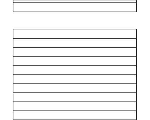 Formular mit Linien für Einträge