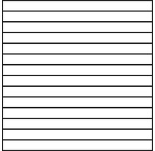 Abbildung einer Tabelle mit horizontalen Linien