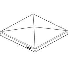 Osmo Zaunabdeckung aus Holz, quadratisch