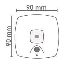 Abbildung mit Maßangaben: 90 mm