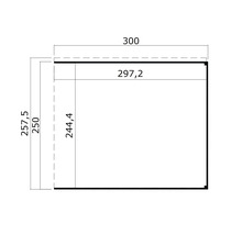Technische Zeichnung mit Maßangaben