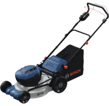 Akkurasenmäher mit Fangkorb