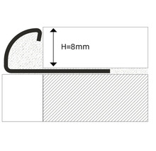 Profilschiene mit einer Höhe von 8 Millimetern
