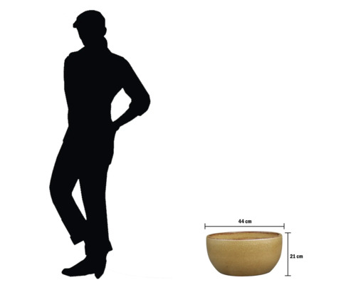 Schale mit den Maßen 44 cm mal 21 cm