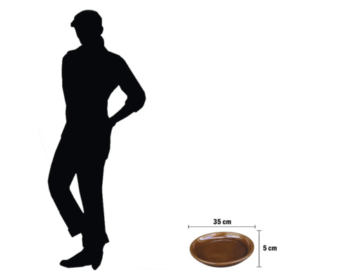 Dekoschale mit den Maßen 35 cm x 5 cm zur Dekoration