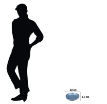 Dekoteller mit 22 Zentimeter Durchmesser und 3,7 Zentimeter Höhe