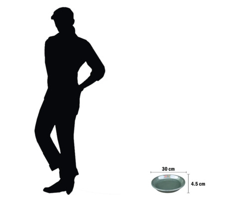 Dekoschale, Durchmesser 30 cm, Höhe 4,5 cm