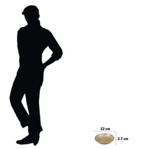 Dekorative Schale mit den Maßen 22 Zentimeter mal 3,7 Zentimeter.