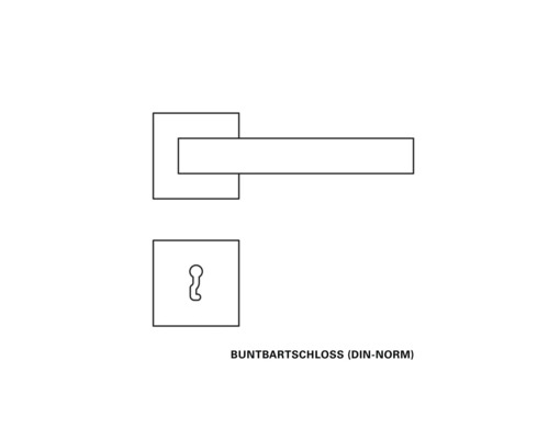 Buntbartschloss nach DIN-Norm