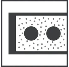 Symbol für Material mit Lufteinschlüssen