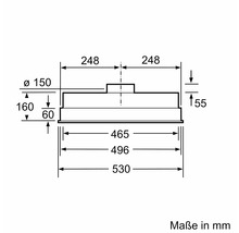 Maße einer Dunstabzugshaube in Millimeter