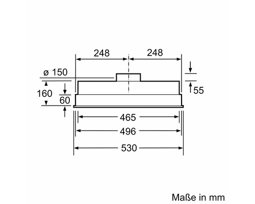 Maße einer Dunstabzugshaube in Millimeter
