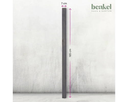 Holzpfosten, 185 cm lang und 7 cm breit