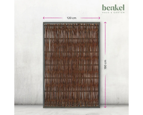 Benkel Haus und Garten Sichtschutzmatte aus Weide, 120 mal 180 cm