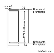 Maße einer Kühlkombination in Millimeter