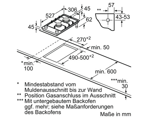 Einbaukochfeld Maße und Installationshinweise