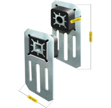 Schallschutzwinkel zur Wandmontage mit den Maßen 135 x 66 Millimeter