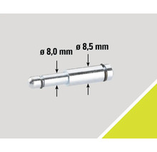 Stift mit den Durchmessern 8,0 mm und 8,5 mm