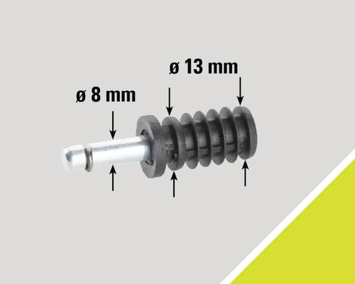 Schlauchverbinder mit einem Durchmesser von 8 mm und 13 mm