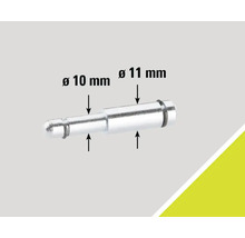 Stift mit den Durchmessern 10 mm und 11 mm